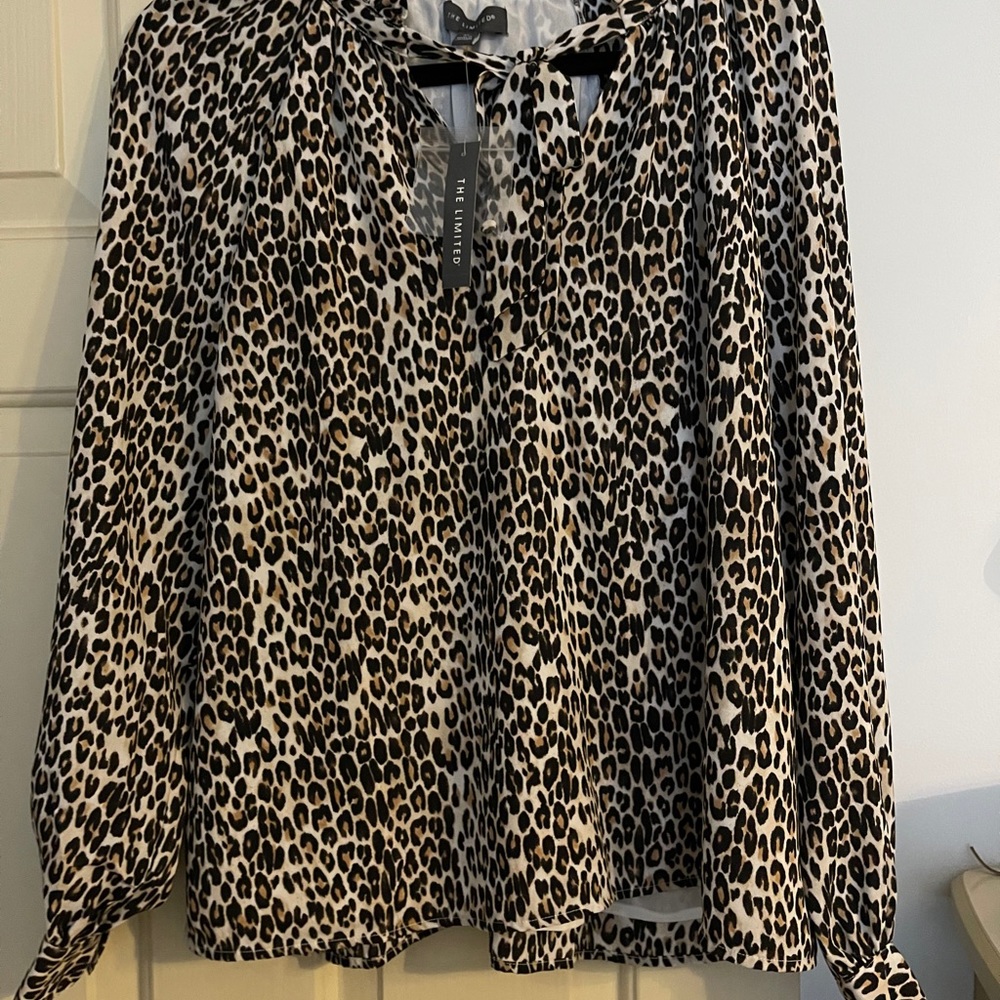 New with Tags The Limited Leopard Print Top